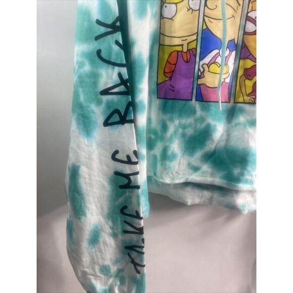 Nickelodeon 4ever A 90’s Girl Cropped Hoodie New Old Stock Juniors XL 54" Chest - Picture 3 of 12